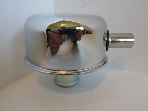 Chrome valve cover breather - chrome,